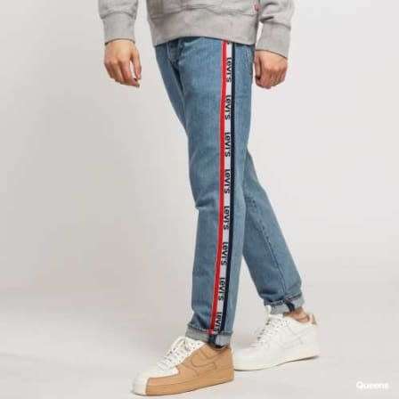 LEVI`S Men`s Jeans 501 PREMIUM Slim Taper Sports Stripe Light Stone 59439-0000