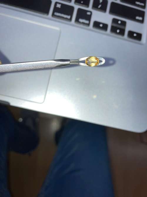 O.725cts. Naturally Oval Mined Citrine. Astonishing cut and polish. 5.1mm x 6.9mm