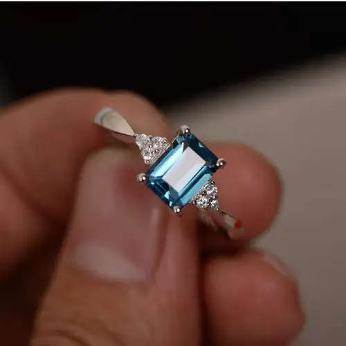 0.585ct Natural Mined Emerald Topaz Swiss. 6.1mm x 4.0mm