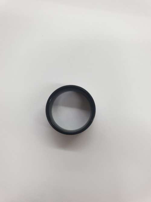 VERSACE RING - BLACK. SIZE 18