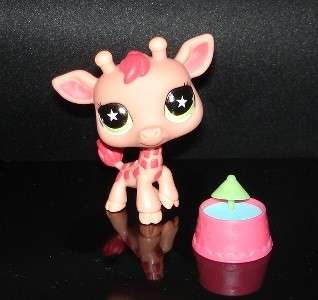 Hasbro littlest pet shop pink giraffe