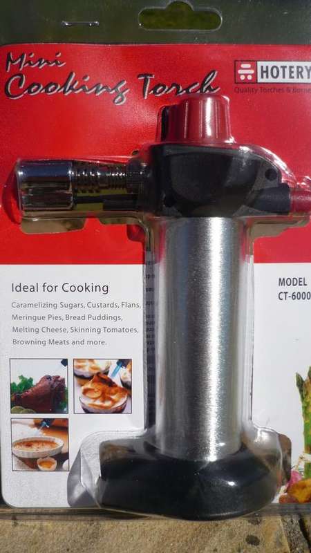 GAS - COOKING - DECORATING - MELTING - MINI COOKING TORCH -  - AUTOMATIC LIGHTING