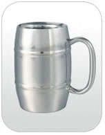 BRAAI - BEER MUG - STAINLESS STEEL - KEEPS YOUR BEVERAGE ICE COLD - GREAT GIFT