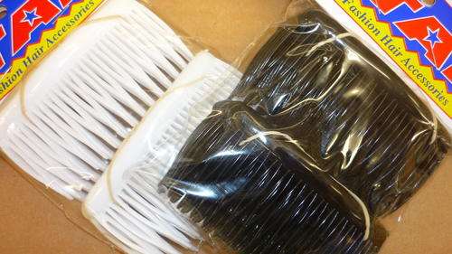GIRLS - SCHOOL - HAIR - ACCESSORIES  - SIDE COMBS  - ASSORTED COLOURS
