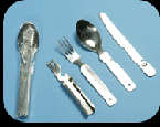 Braai - Stainless Steel (all fits together ) CUTLERY SET - seperate knife fork and spoon .good for