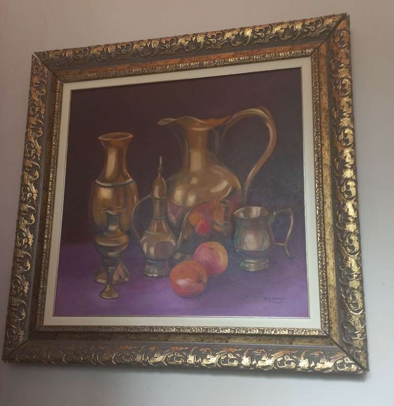 Original Oil painting named Copper Reflection