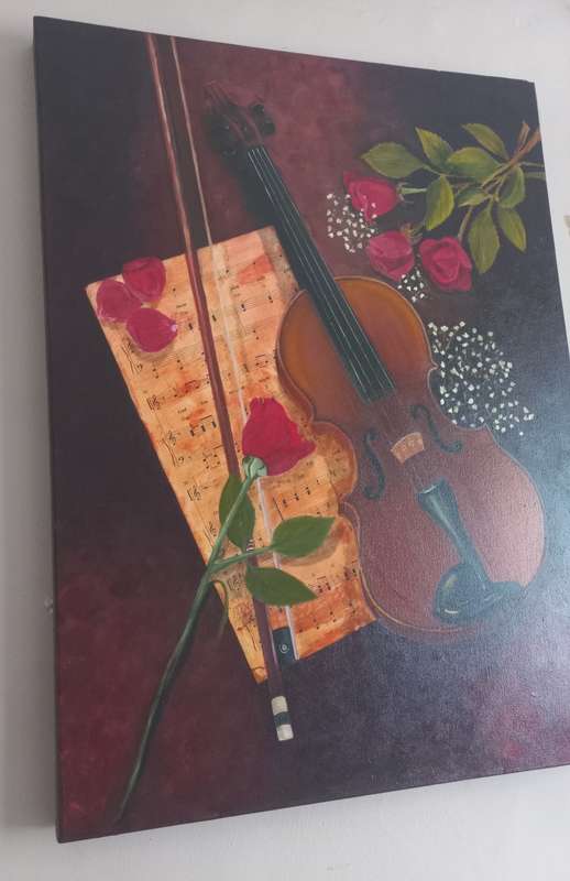 Original Painting of a Violin