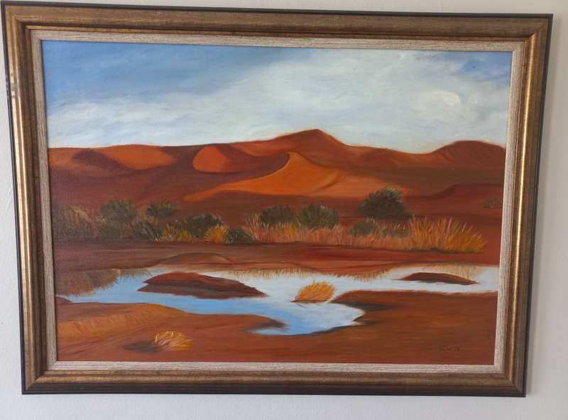 Original Oil painting of a Mountain