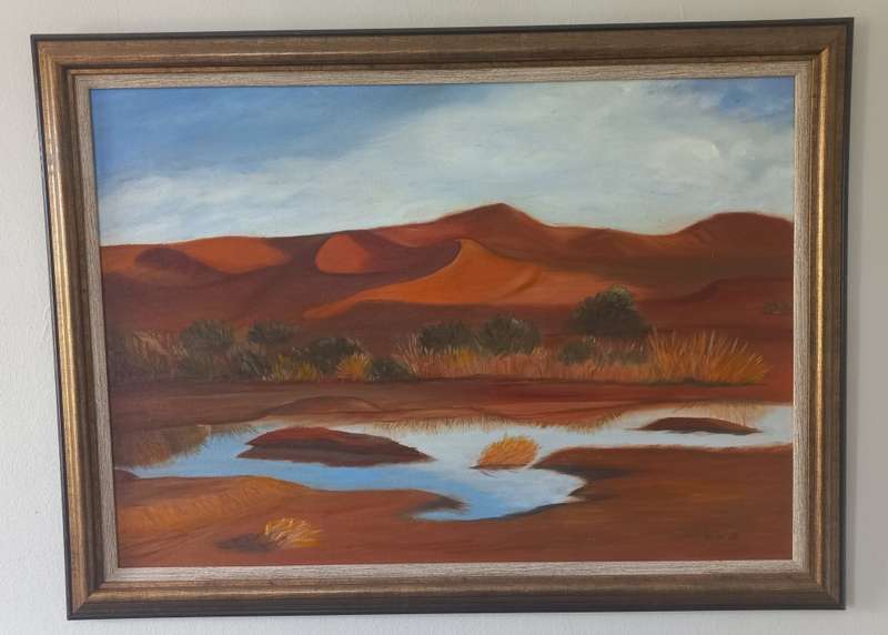 Original Oil painting of a Mountain