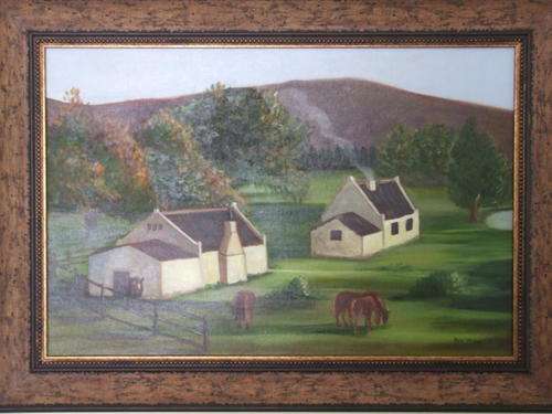 Original Oil painting of a Farmhouse