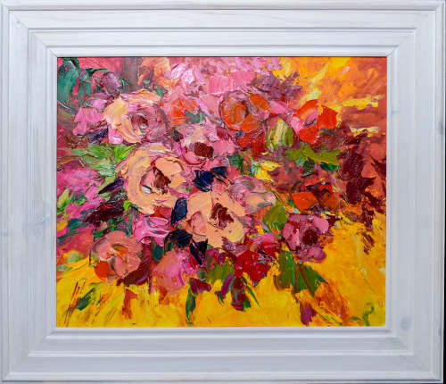 *** CORNE WEIDEMAN oil on board at a crazy R1 start *** 600mm x 500mm + FRAME