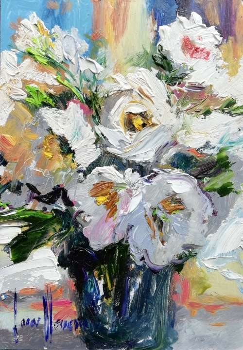 *** CORNE WEIDEMAN oil on board at a crazy R1 start *** 300mm x 210mm