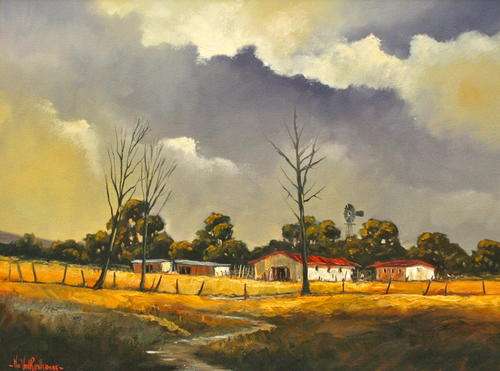 *** NIC VAN RENSBURG acrylic on CANVAS *** 1000mm x 750mm