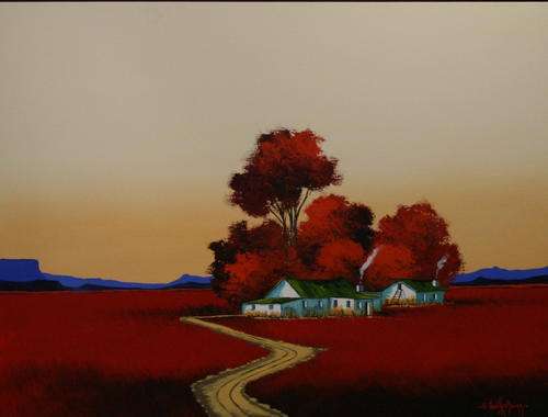 *** NIC VAN RENSBURG acrylic on CANVAS *** 1200mm x 900mm PLUS FRAME