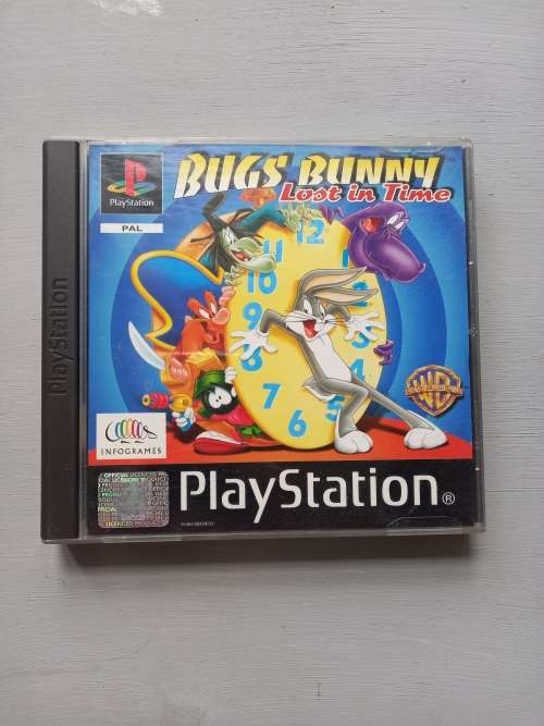 Bugs Bunny Lost in time playstation Ps1 game with manual