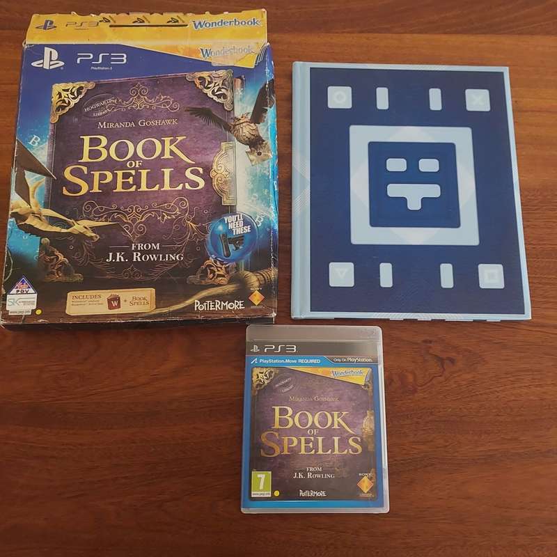 Playstation 3 book of Spells Wonderbook in box Harry Potter