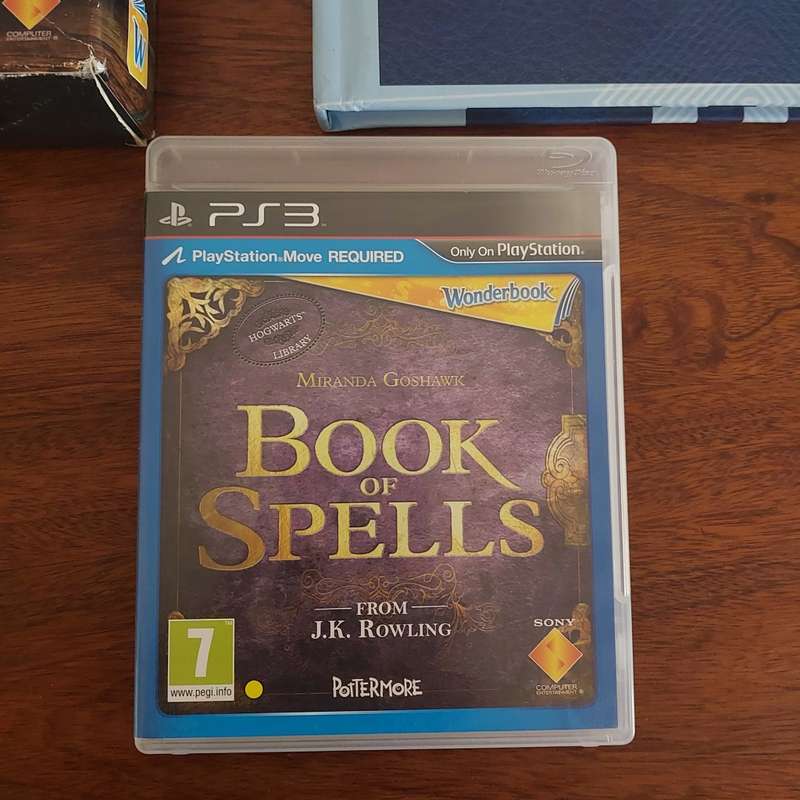 Playstation 3 book of Spells Wonderbook in box Harry Potter