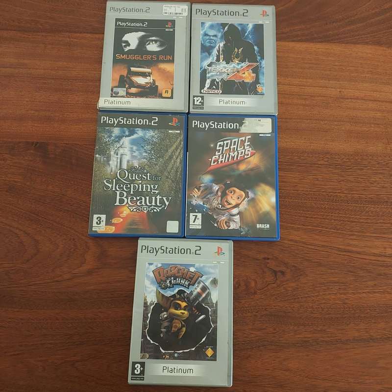 Lot of 5 Playstation 2 games in cases with manuals