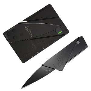 Foldable Ian Sinclair credit card Knife - perfect gadget for emergencies!
