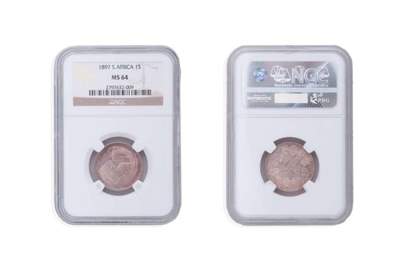 ****1897 Silver One Shilling NGC graded MS 64**** A GREAT FIND!
