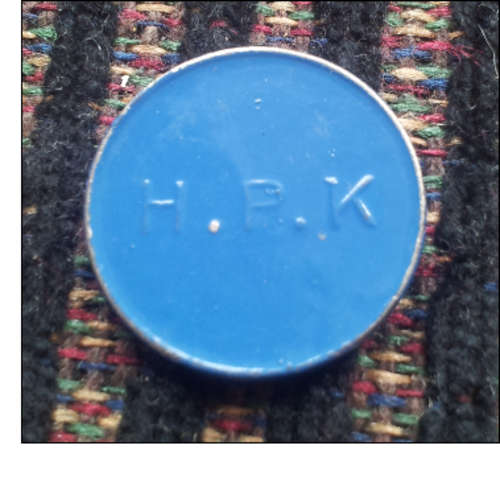 ***HPK 10C BLUE PAINTED TOKEN HERN'S BOOK 442n***