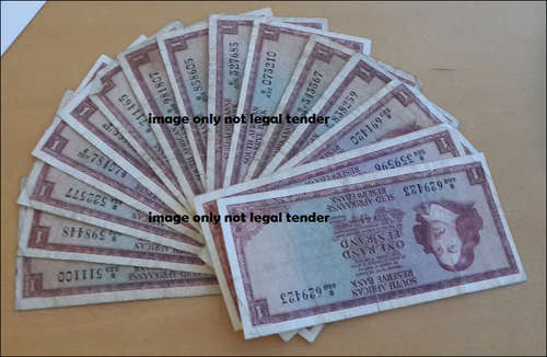 ***BULKLOT - 15 OLD SOUTH AFRICAN R1 NOTES ALL 15 NOTES FOR ONE BID***