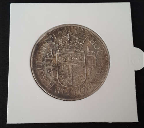 ***SUPERB ! STERLING SILVER SOUTHERN RHODESIA 1940 HALF CROWN GREAT CONDITION***