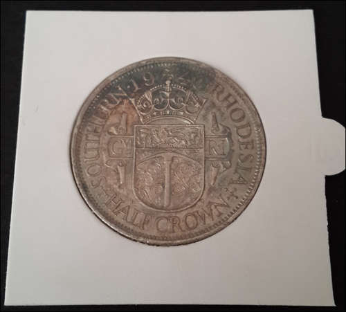 ***SUPERB ! 925 SOLID SILVER SOUTHERN RHODESIA 1940 2.5 SHILLING GREAT CONDITION***