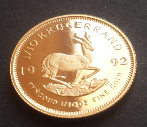 ***RARELY OFFERED- 1992 PROOF 1/10TH KRUGER RAND ENCAPTULATED***