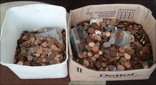 ONE BID FOR THE LOT!!***HUGE SOUTH AFRICAN COIN LOT OVER 20KG INCL 1ST,2ND,3RD DECIMAL!!***