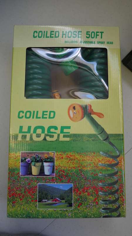 50FT COILED HOSE *****A MUST FOR EVERY HOUSEHOLD*****