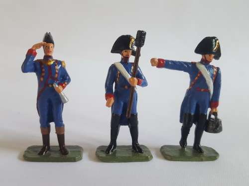 French Gribeauval Cannon & Line Artillerymen Lead Soldiers
