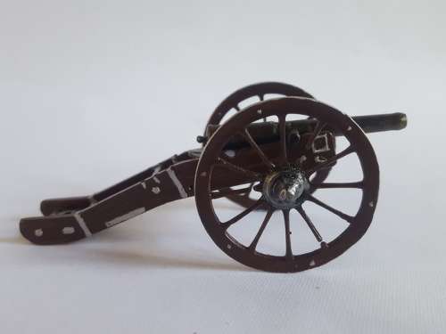 French Gribeauval Cannon & Line Artillerymen Lead Soldiers