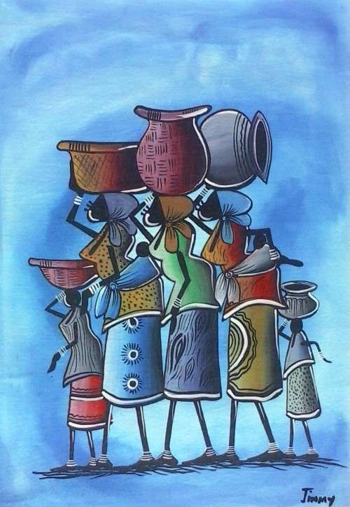 Wonderful decorative work of artist Jimmy Banda imported from Malawi.