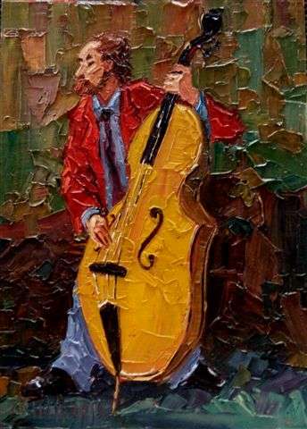 Beautiful Original De Wet Matthee Oil painting Titled- The Musician Crazy Low start!!!