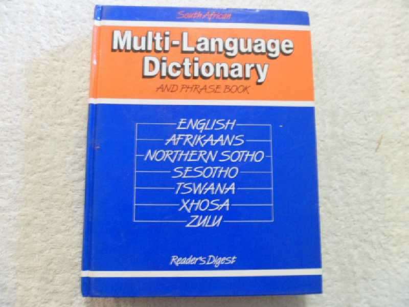 South African Multi Language Dictionary and Phrase Book - Reader's Digest
