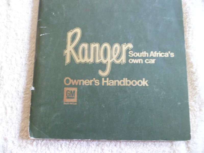 Ranger Suid Afrika Handboek vir Einaars - General Motors S.A. (EDMS.) Beperk