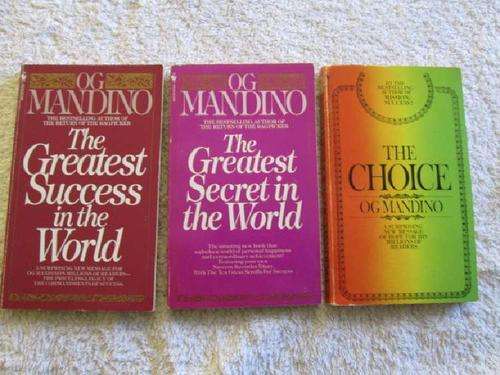 3 Og Mandino Books: The Choice - The Greatest Secret in the World & Greatest Success in the World