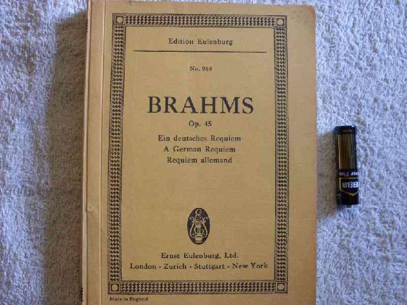 Brahms Op. 45 A German Requiem