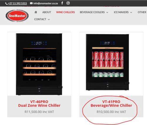 SnoMaster VT-41PRO Beverage/Wine Chiller