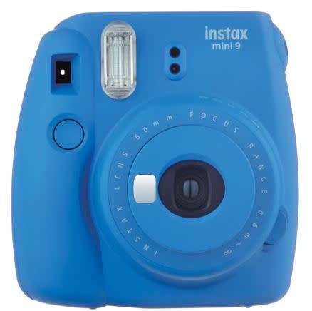 Fujifilm Instax Mini 9 Instant Film Camera with selfie mirror (Cobalt Blue)