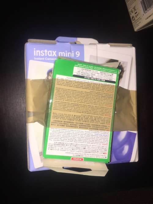 Fujifilm Instax Mini 9 Instant Film Camera with selfie mirror (Cobalt Blue)