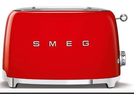 Smeg Fiery Red Retro 2 Slice Toaste