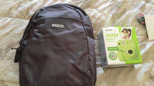Fujifilm Instax MINI 9 Instant Camera - Lime Green with bag and accessories