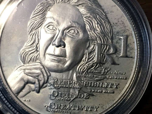 2010 NADINE GORDIMER Silver R1 UNCIRCULATED COIN