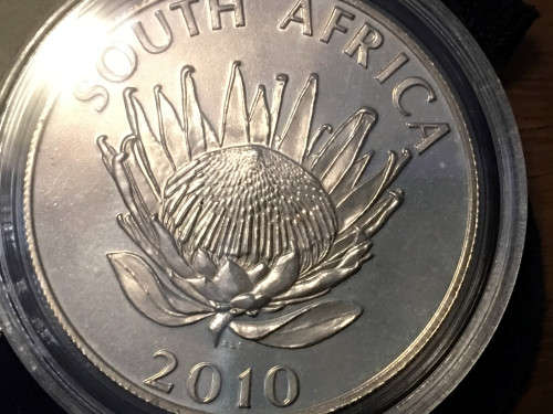 2010 NADINE GORDIMER Silver R1 UNCIRCULATED COIN