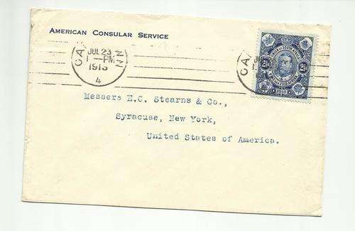 SACC # 1  BLUED PAPER. U.S CONSULAR MAIL