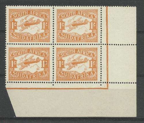 '29 AIRMAIL CORNER BLOCK
