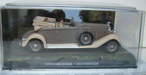 James Bond Diecast Model Car Collection Hispano Suiza Movie Film Moonraker 1/43 scale new in pack