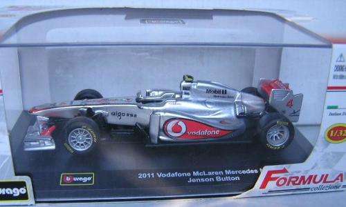 Burago Diecast Model Car F1 F 1 2011 Vodafone Mclaren Mercedes MP4-26 No 4 Button 1/32 scale new